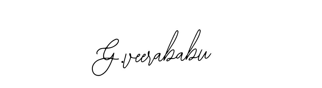 It looks lik you need a new signature style for name G.veerababu. Design unique handwritten (Bearetta-2O07w) signature with our free signature maker in just a few clicks. G.veerababu signature style 12 images and pictures png