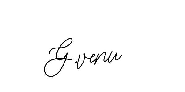 Similarly Bearetta-2O07w is the best handwritten signature design. Signature creator online .You can use it as an online autograph creator for name G.venu. G.venu signature style 12 images and pictures png