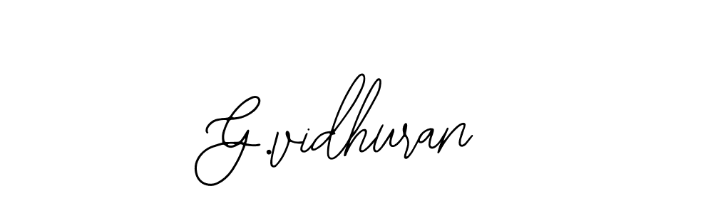 You should practise on your own different ways (Bearetta-2O07w) to write your name (G.vidhuran) in signature. don't let someone else do it for you. G.vidhuran signature style 12 images and pictures png