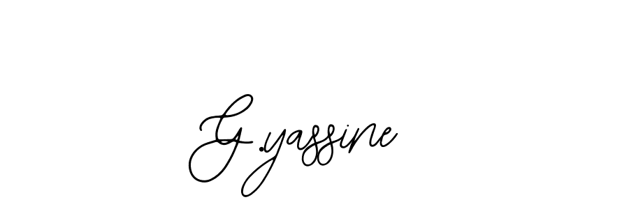 Use a signature maker to create a handwritten signature online. With this signature software, you can design (Bearetta-2O07w) your own signature for name G.yassine. G.yassine signature style 12 images and pictures png