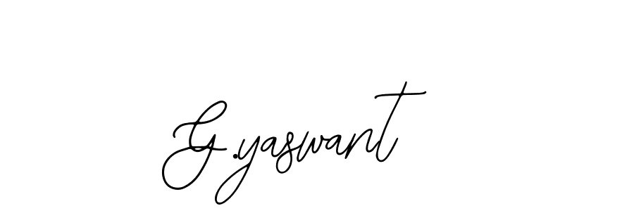Use a signature maker to create a handwritten signature online. With this signature software, you can design (Bearetta-2O07w) your own signature for name G.yaswant. G.yaswant signature style 12 images and pictures png