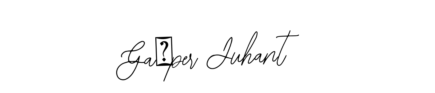 if you are searching for the best signature style for your name Gašper Juhant. so please give up your signature search. here we have designed multiple signature styles  using Bearetta-2O07w. Gašper Juhant signature style 12 images and pictures png