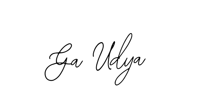 Best and Professional Signature Style for Ga Udya. Bearetta-2O07w Best Signature Style Collection. Ga Udya signature style 12 images and pictures png