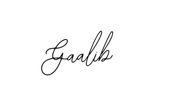 How to make Gaalib name signature. Use Bearetta-2O07w style for creating short signs online. This is the latest handwritten sign. Gaalib signature style 12 images and pictures png