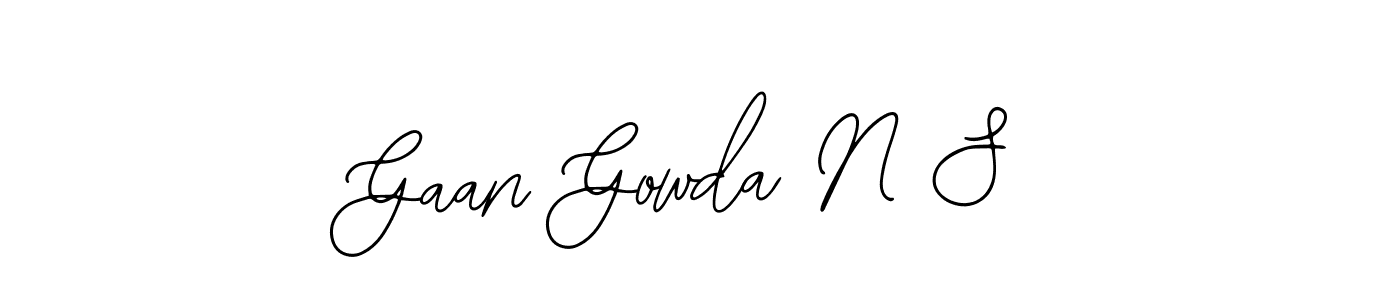 Make a beautiful signature design for name Gaan Gowda N S. Use this online signature maker to create a handwritten signature for free. Gaan Gowda N S signature style 12 images and pictures png