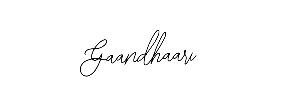 How to make Gaandhaari name signature. Use Bearetta-2O07w style for creating short signs online. This is the latest handwritten sign. Gaandhaari signature style 12 images and pictures png