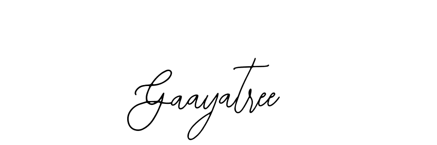 How to make Gaayatree name signature. Use Bearetta-2O07w style for creating short signs online. This is the latest handwritten sign. Gaayatree signature style 12 images and pictures png