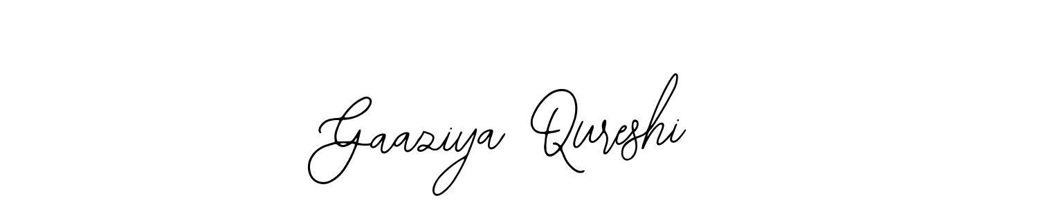 The best way (Bearetta-2O07w) to make a short signature is to pick only two or three words in your name. The name Gaaziya Qureshi include a total of six letters. For converting this name. Gaaziya Qureshi signature style 12 images and pictures png