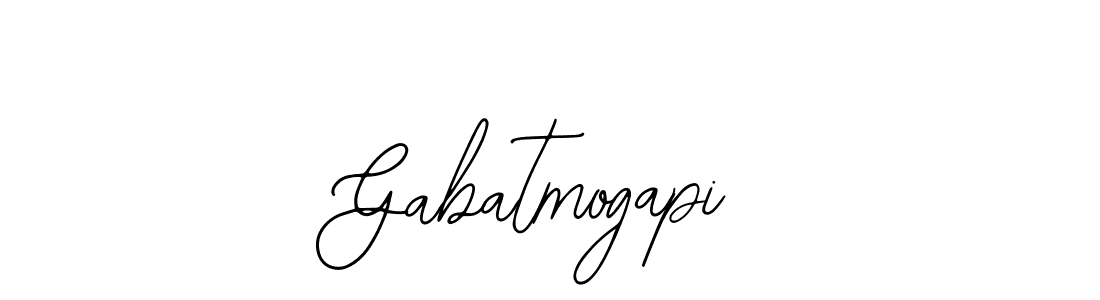 How to make Gabatmogapi name signature. Use Bearetta-2O07w style for creating short signs online. This is the latest handwritten sign. Gabatmogapi signature style 12 images and pictures png