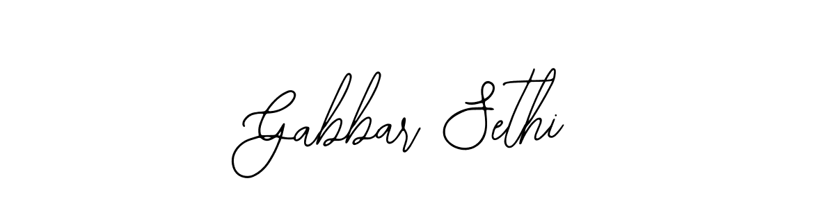 Use a signature maker to create a handwritten signature online. With this signature software, you can design (Bearetta-2O07w) your own signature for name Gabbar Sethi. Gabbar Sethi signature style 12 images and pictures png