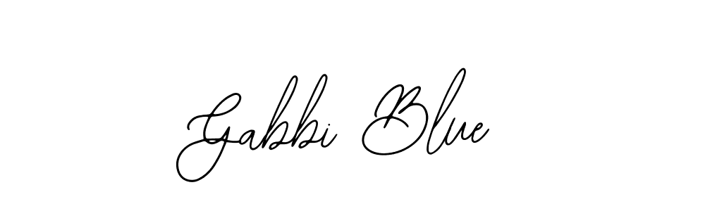 Design your own signature with our free online signature maker. With this signature software, you can create a handwritten (Bearetta-2O07w) signature for name Gabbi Blue. Gabbi Blue signature style 12 images and pictures png