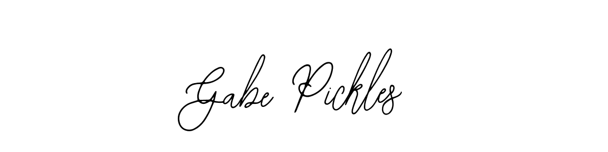 It looks lik you need a new signature style for name Gabe Pickles. Design unique handwritten (Bearetta-2O07w) signature with our free signature maker in just a few clicks. Gabe Pickles signature style 12 images and pictures png