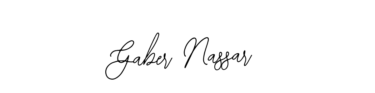Design your own signature with our free online signature maker. With this signature software, you can create a handwritten (Bearetta-2O07w) signature for name Gaber Nassar. Gaber Nassar signature style 12 images and pictures png