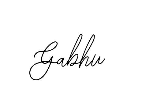 How to make Gabhu signature? Bearetta-2O07w is a professional autograph style. Create handwritten signature for Gabhu name. Gabhu signature style 12 images and pictures png
