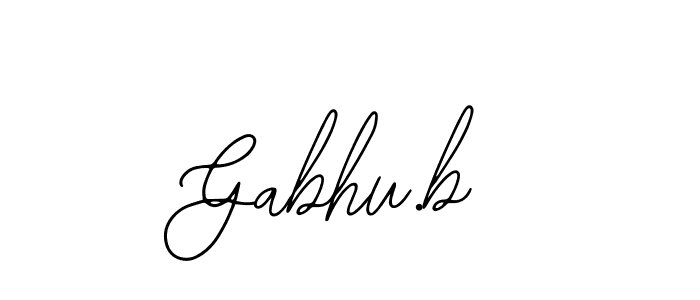 Make a beautiful signature design for name Gabhu.b. Use this online signature maker to create a handwritten signature for free. Gabhu.b signature style 12 images and pictures png