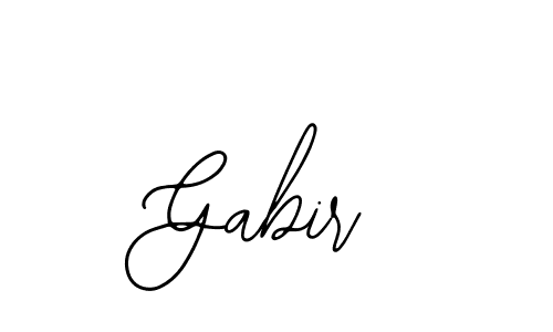 Design your own signature with our free online signature maker. With this signature software, you can create a handwritten (Bearetta-2O07w) signature for name Gabir. Gabir signature style 12 images and pictures png