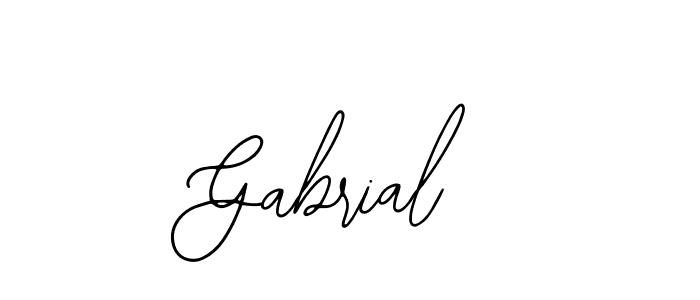 Design your own signature with our free online signature maker. With this signature software, you can create a handwritten (Bearetta-2O07w) signature for name Gabrial. Gabrial signature style 12 images and pictures png