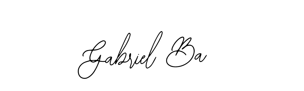Also we have Gabriel Ba name is the best signature style. Create professional handwritten signature collection using Bearetta-2O07w autograph style. Gabriel Ba signature style 12 images and pictures png