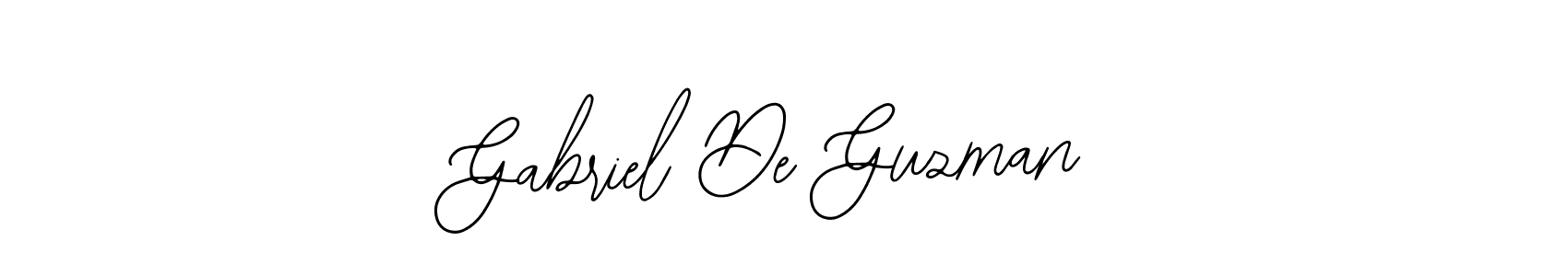 You should practise on your own different ways (Bearetta-2O07w) to write your name (Gabriel De Guzman) in signature. don't let someone else do it for you. Gabriel De Guzman signature style 12 images and pictures png