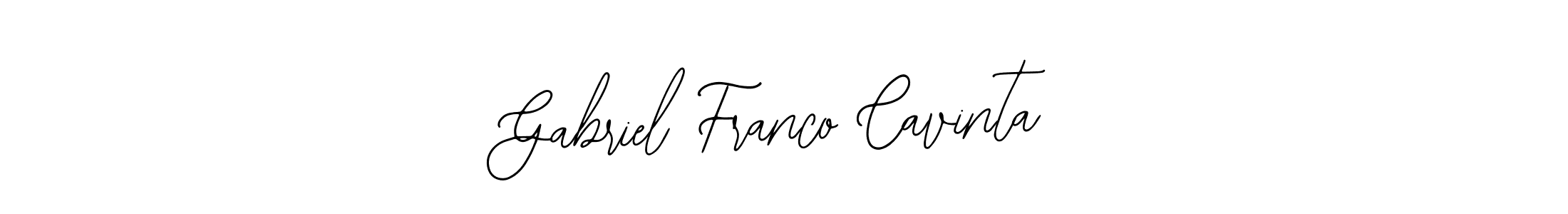 You should practise on your own different ways (Bearetta-2O07w) to write your name (Gabriel Franco Cavinta) in signature. don't let someone else do it for you. Gabriel Franco Cavinta signature style 12 images and pictures png