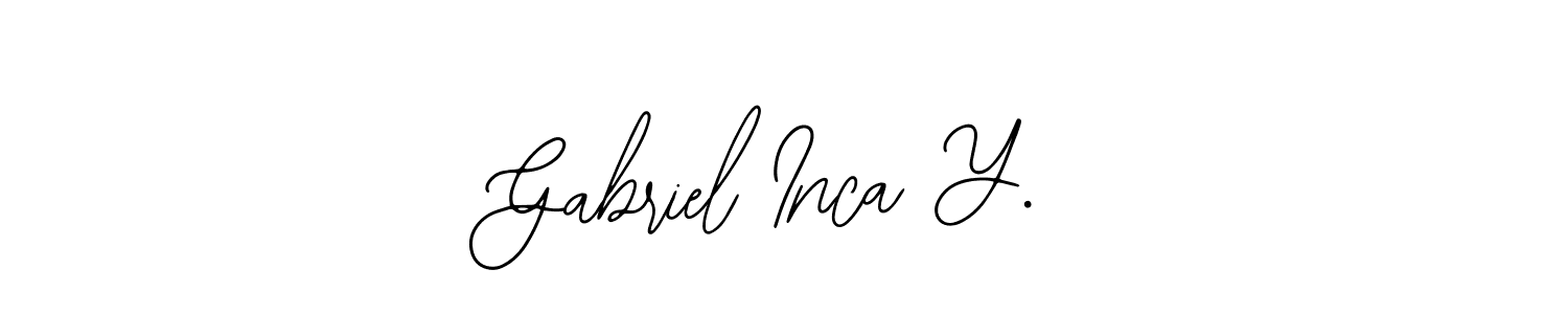 if you are searching for the best signature style for your name Gabriel Inca Y.. so please give up your signature search. here we have designed multiple signature styles  using Bearetta-2O07w. Gabriel Inca Y. signature style 12 images and pictures png
