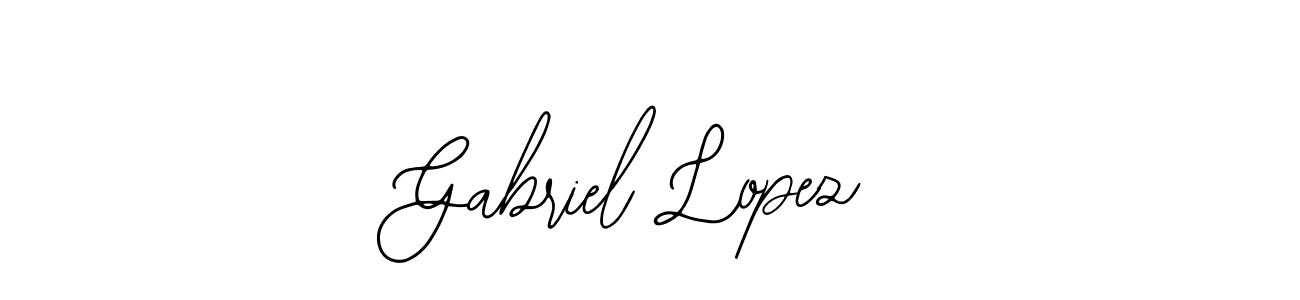 Use a signature maker to create a handwritten signature online. With this signature software, you can design (Bearetta-2O07w) your own signature for name Gabriel Lopez. Gabriel Lopez signature style 12 images and pictures png