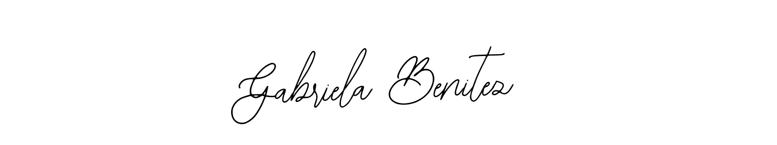 Make a beautiful signature design for name Gabriela Benitez. Use this online signature maker to create a handwritten signature for free. Gabriela Benitez signature style 12 images and pictures png