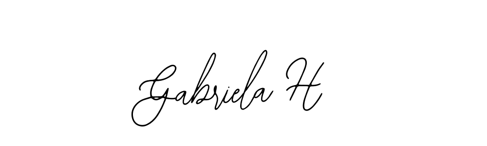 Similarly Bearetta-2O07w is the best handwritten signature design. Signature creator online .You can use it as an online autograph creator for name Gabriela H. Gabriela H signature style 12 images and pictures png