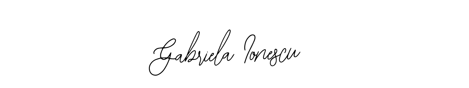 Use a signature maker to create a handwritten signature online. With this signature software, you can design (Bearetta-2O07w) your own signature for name Gabriela Ionescu. Gabriela Ionescu signature style 12 images and pictures png