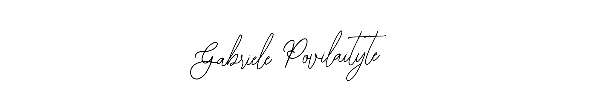 How to make Gabriele Povilaityte signature? Bearetta-2O07w is a professional autograph style. Create handwritten signature for Gabriele Povilaityte name. Gabriele Povilaityte signature style 12 images and pictures png