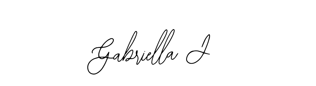 Gabriella J stylish signature style. Best Handwritten Sign (Bearetta-2O07w) for my name. Handwritten Signature Collection Ideas for my name Gabriella J. Gabriella J signature style 12 images and pictures png