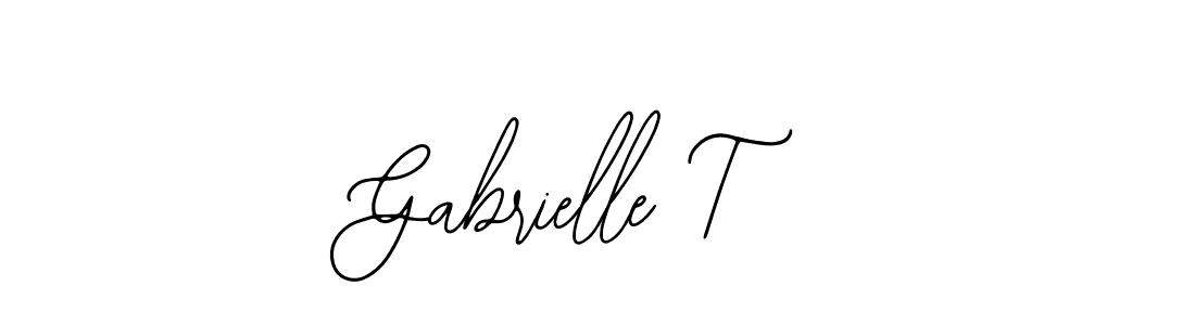 Also You can easily find your signature by using the search form. We will create Gabrielle T name handwritten signature images for you free of cost using Bearetta-2O07w sign style. Gabrielle T signature style 12 images and pictures png