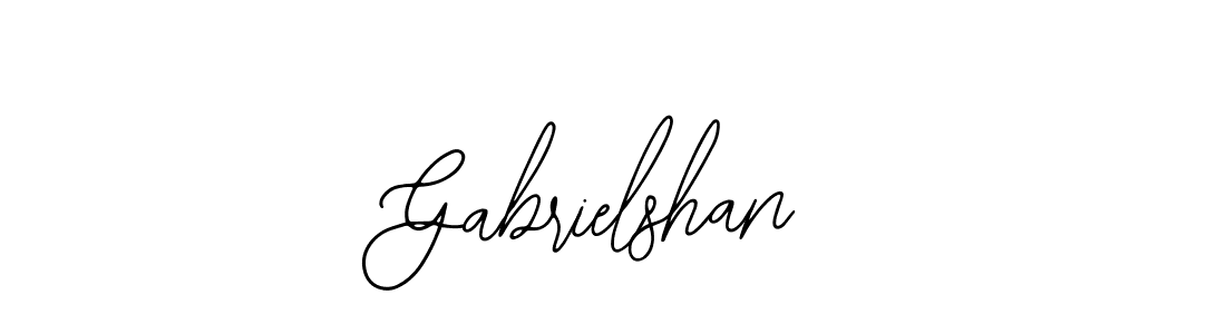 Bearetta-2O07w is a professional signature style that is perfect for those who want to add a touch of class to their signature. It is also a great choice for those who want to make their signature more unique. Get Gabrielshan name to fancy signature for free. Gabrielshan signature style 12 images and pictures png