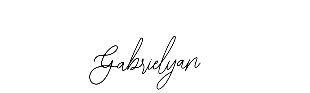 How to make Gabrielyan signature? Bearetta-2O07w is a professional autograph style. Create handwritten signature for Gabrielyan name. Gabrielyan signature style 12 images and pictures png