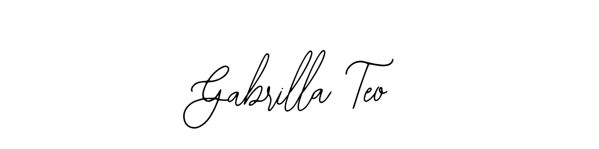 Make a beautiful signature design for name Gabrilla Teo. Use this online signature maker to create a handwritten signature for free. Gabrilla Teo signature style 12 images and pictures png