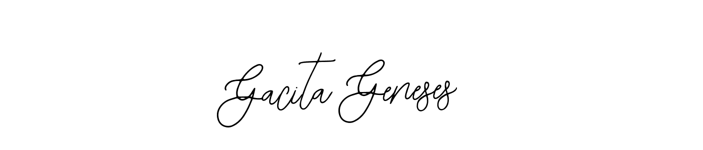 How to make Gacita Geneses signature? Bearetta-2O07w is a professional autograph style. Create handwritten signature for Gacita Geneses name. Gacita Geneses signature style 12 images and pictures png