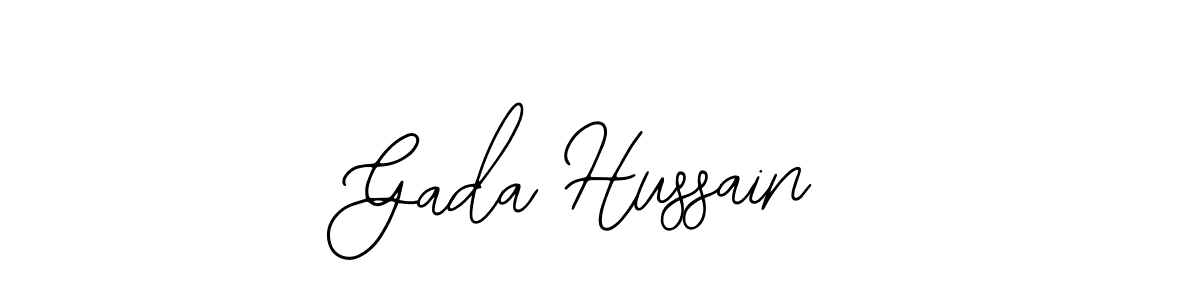 Similarly Bearetta-2O07w is the best handwritten signature design. Signature creator online .You can use it as an online autograph creator for name Gada Hussain. Gada Hussain signature style 12 images and pictures png