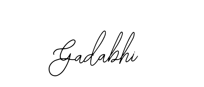 How to make Gadabhi signature? Bearetta-2O07w is a professional autograph style. Create handwritten signature for Gadabhi name. Gadabhi signature style 12 images and pictures png