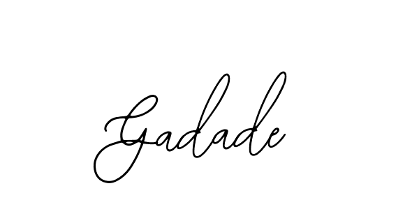 How to make Gadade signature? Bearetta-2O07w is a professional autograph style. Create handwritten signature for Gadade name. Gadade signature style 12 images and pictures png