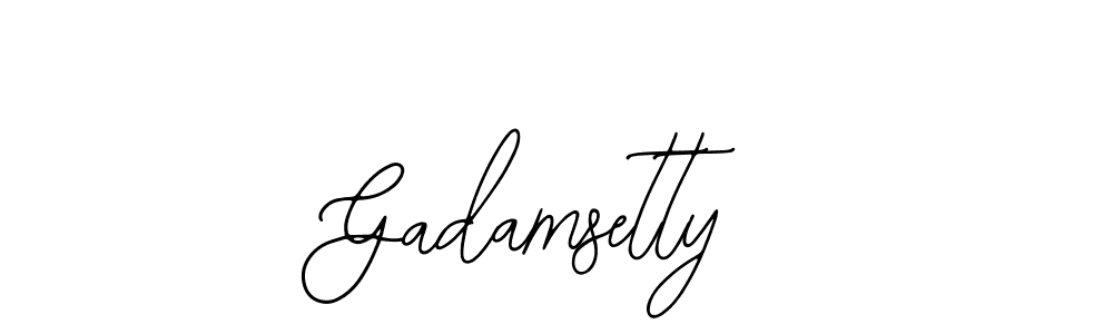 It looks lik you need a new signature style for name Gadamsetty. Design unique handwritten (Bearetta-2O07w) signature with our free signature maker in just a few clicks. Gadamsetty signature style 12 images and pictures png