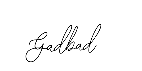 Use a signature maker to create a handwritten signature online. With this signature software, you can design (Bearetta-2O07w) your own signature for name Gadbad. Gadbad signature style 12 images and pictures png