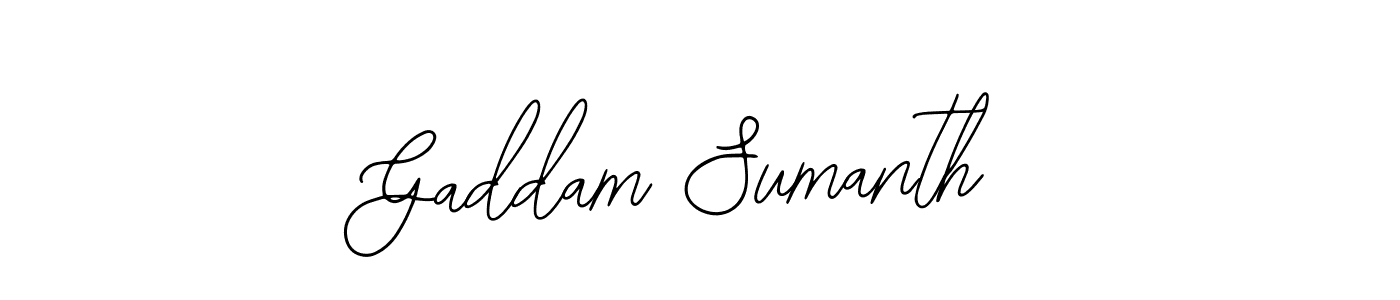 if you are searching for the best signature style for your name Gaddam Sumanth. so please give up your signature search. here we have designed multiple signature styles  using Bearetta-2O07w. Gaddam Sumanth signature style 12 images and pictures png