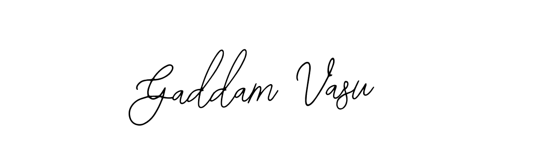 The best way (Bearetta-2O07w) to make a short signature is to pick only two or three words in your name. The name Gaddam Vasu include a total of six letters. For converting this name. Gaddam Vasu signature style 12 images and pictures png