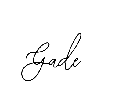 You should practise on your own different ways (Bearetta-2O07w) to write your name (Gade) in signature. don't let someone else do it for you. Gade signature style 12 images and pictures png