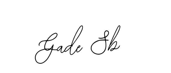 How to Draw Gade Sb signature style? Bearetta-2O07w is a latest design signature styles for name Gade Sb. Gade Sb signature style 12 images and pictures png