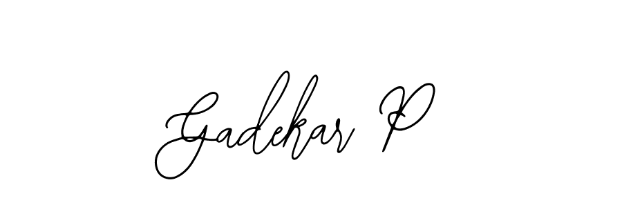 How to Draw Gadekar P signature style? Bearetta-2O07w is a latest design signature styles for name Gadekar P. Gadekar P signature style 12 images and pictures png