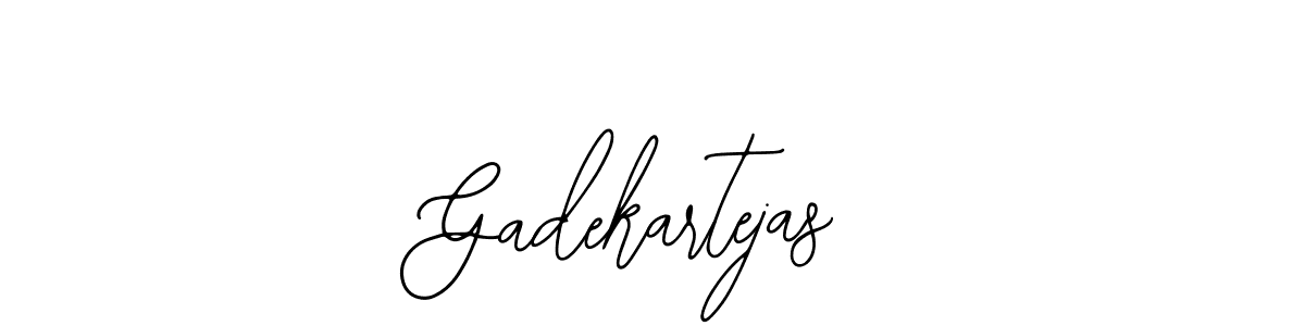 Use a signature maker to create a handwritten signature online. With this signature software, you can design (Bearetta-2O07w) your own signature for name Gadekartejas. Gadekartejas signature style 12 images and pictures png