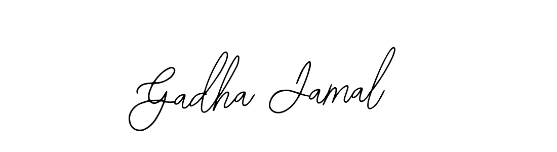 You should practise on your own different ways (Bearetta-2O07w) to write your name (Gadha Jamal) in signature. don't let someone else do it for you. Gadha Jamal signature style 12 images and pictures png