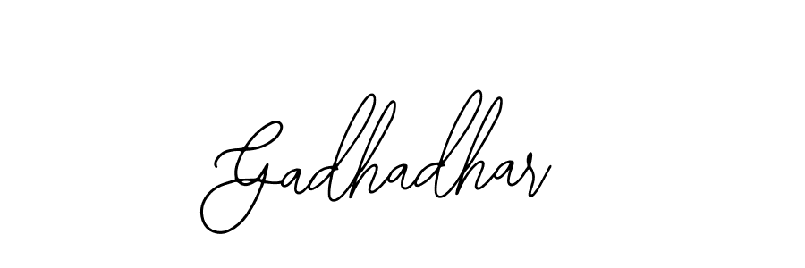 Use a signature maker to create a handwritten signature online. With this signature software, you can design (Bearetta-2O07w) your own signature for name Gadhadhar. Gadhadhar signature style 12 images and pictures png
