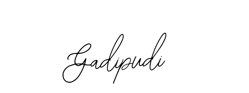 if you are searching for the best signature style for your name Gadipudi. so please give up your signature search. here we have designed multiple signature styles  using Bearetta-2O07w. Gadipudi signature style 12 images and pictures png